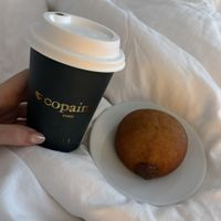 Vegan chocolate beignet  at Copains - Boulogne in Boulogne-billancourt