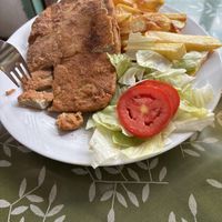 Apañado con papas y ensalada   at Sayel in Lima