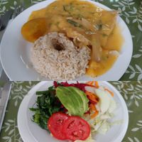 Menu del día plus a drink and dessert for 13 soles at Sayel in Lima