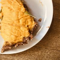 Vegan mango cake at Secret Life Cafe in Warsaw