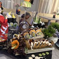 Vegan Sushi Plate (Menu B) + Vegan Crispy Tiger Roll  at Viet Phap - auch Vegan Restaurant in Landstuhl