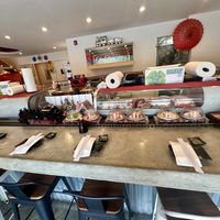 Conveyor-belt train  at Choo Choo Train Sushi in Leonia