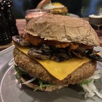 Berlin burger (vegan) at Halifax Burgers - Frederiksborggade in Copenhagen