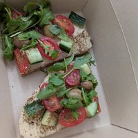 Hummus toast at Doro Marketplace - Windsor Locks in Windsor Locks