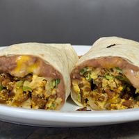vegan Breakfast Burrito at Biscuits Cafe in Happy Valley