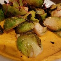 Brussel Sprouts with Shiitake Bacon at Modern Love in Omaha