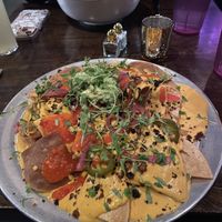 Nachos with walnut chorizo  at Modern Love in Omaha