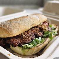 ChickPea Cutlet Parmesan at Modern Love in Omaha