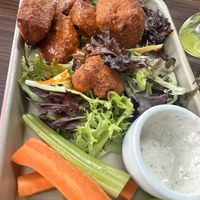 Buffalo seitan wings.  at Modern Love in Omaha