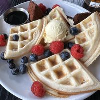 Chikn’ and waffles  at Modern Love in Omaha