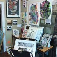 art for sale inside   at Aroma Coffee Art Gallery in Hammondsport