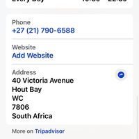 Contact details   at Bugattis in Cape Town