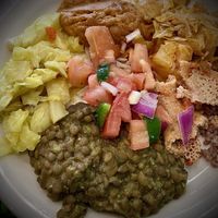   at Rahel's Vegan Cuisine in Los Angeles