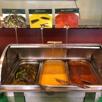 Kale, split pea stew, split lentil stew at Rahel's Vegan Cuisine in Los Angeles