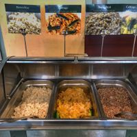 Brown rice, cabbage, buckwheat  at Rahel's Vegan Cuisine in Los Angeles