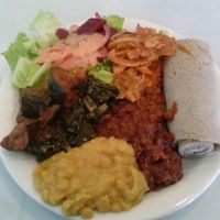 all you can eat lunch buffet at Rahel's Vegan Cuisine in Los Angeles