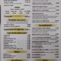Vegan menu at K-Bistrot in Milazzo