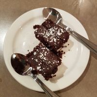 vegan brownie  at Yuan in Montreal