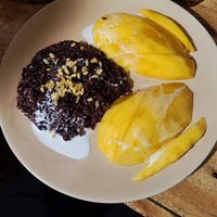Mango sticky rice at Sthani Mi Sen in Phuket