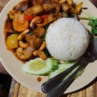 Tofu with cashew at Sthani Mi Sen in Phuket