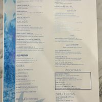 Food menu  at Longet in Venice