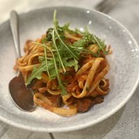 Fettuccini siciliana   at Marina Lunga in Balmain
