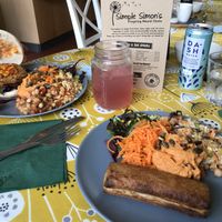 Vegan Sausage Roll w/ Salads & Veggie Burger w/ Salads!  at Simple Simon in Donegal