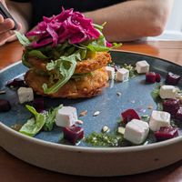 Rosti Stack, vegetarian and vegan option available at Simple Simon in Donegal
