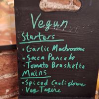 Vegan menu at Chopping Block At Walmgate Ale House in York