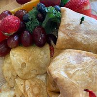 Chipotle Black Bean Burger (w/vegan cheese!)  at Green Cuisine Restaurant in Stone Harbor