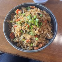 Vegetable arroz chaufa (no egg)  at Dr Limon Ceviche Bar in Miami