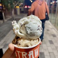 Double scoop with Mint Chocolate Chip and seasonal flavor The Great Cookie Swap   at Salt & Straw - Novus Tempe in Tempe
