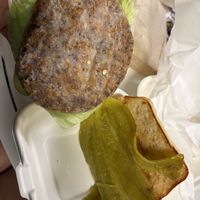 Taro burger   at Cool Cat Express in Lahaina