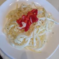 The amazing starter salad at Golden Flower in Tornio