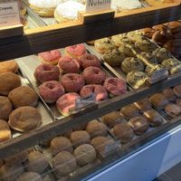 Different plant-based donuts  at Sammys Berliner Donuts in Berlin