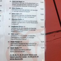 Vegane Speisen (außer 27) at Tibet in Nuremberg
