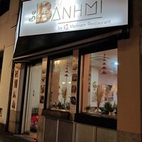 Outside at Be Banh Mi - Es Vietnam in Madrid