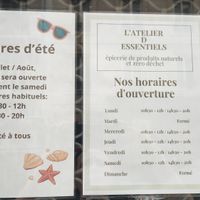 July and August 2026: open only on Saturdays at L'atelier D Essentiels in Paris