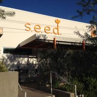 the only clearly visible s.e.e.d. signage, as seen from 38th St. at s.e.e.d. Cafe in Phoenix
