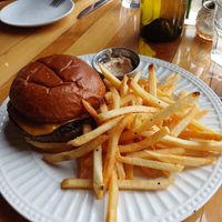 Smash Burger made vegan at Red & The Wolf in Clawson