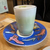 Macha latte  at Bagels & Beans - Keizersgracht in Amsterdam