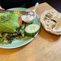 Avocado bagle  at Bagels & Beans - Keizersgracht in Amsterdam