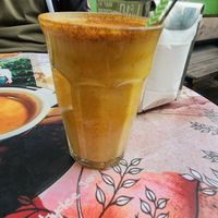 Golden coconut drink at Bagels & Beans - Roetersstraat in Amsterdam