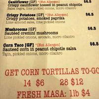 Yay! Vegan selections on regular menu! at Nixtaco Folsom in Folsom