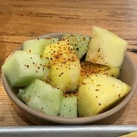 Seasonal fruit with tajin  at Bartaco in Charleston