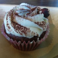 Vegan cupcake at Vegabond - Leliegracht in Amsterdam