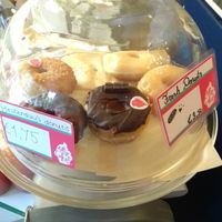 Old and fresh vegan donuts from Nono's cakes at Vegabond - Leliegracht in Amsterdam