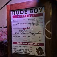 Menu Jan 2026 at Rude Boy in Sydney