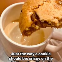 The cookie was even more delicious dunked in some warm oat milk  at Rude Boy in Sydney