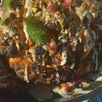 Whole roasted cauliflower   at Lavantine Restaurant & Skybar in Vancouver